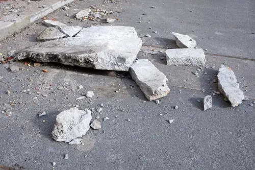 Debris Falling on Work Sites